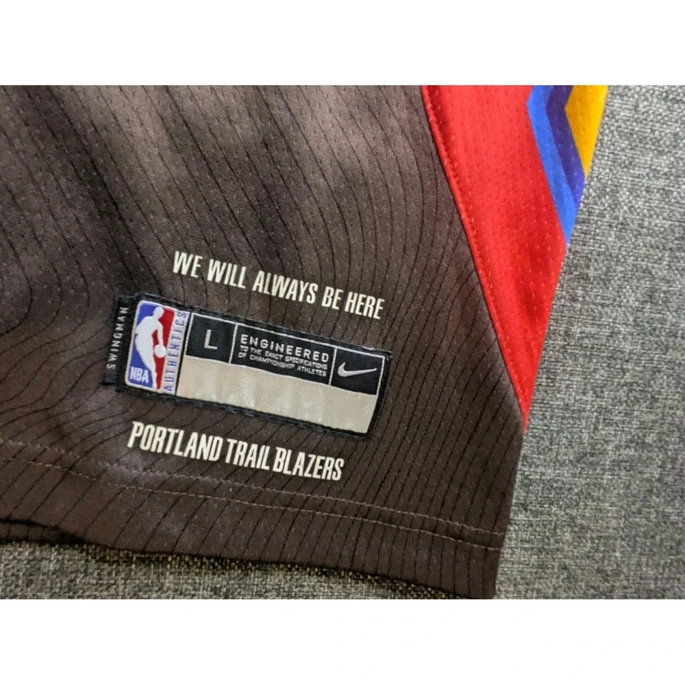 Damian Lillard 2020-21 Portland Trailblazers City Nike Dri Fit Yourh Jersey L